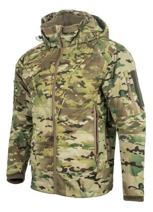 Куртка демісезонна call dragon gen 5 mc, тактична куртка софтшел, військова куртка мультикам вологозахисна