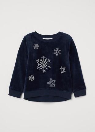 Мягкий свитшот с принтом h&amp;m