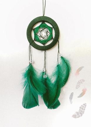Ловець снів ручної роботи "смарагд".