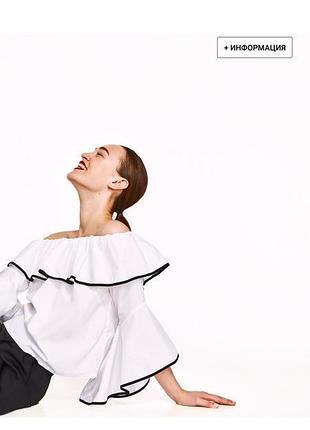 Розкішна нова блузка з останньої колекції zara, розмір xs,s .