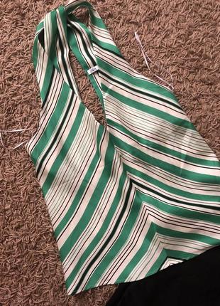 Атласна блузка -майка zara xs