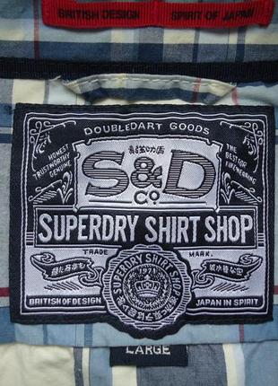 Рубашка superdry shirt cotton l4 фото