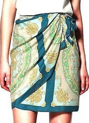 Шовкова спідниця zara woman