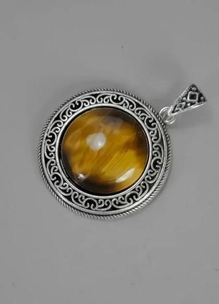 Кулон тигровый глаз