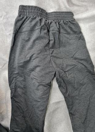 Штаны nike спортивные брюки зауженные на манжете прямые трикотаж тёмно серые в расцветках5 фото