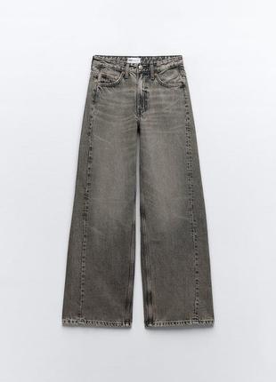 Джинси zara wide shifted pant4 фото