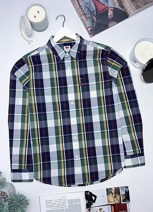 Чоловіча сорочка в клітинку levi’s