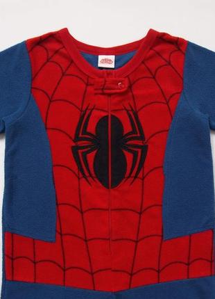 3 года флисовый человечек человек-паук spider-man, marvel, primark, б/у.2 фото
