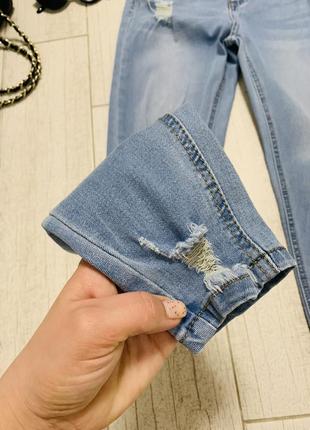 Стильные базовые женские джинсы-скинни с высокой посадкой7 фото