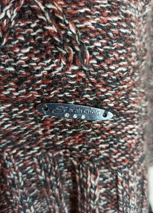 Теплая кофта накидка безразмерная пончо свитер реглан5 фото