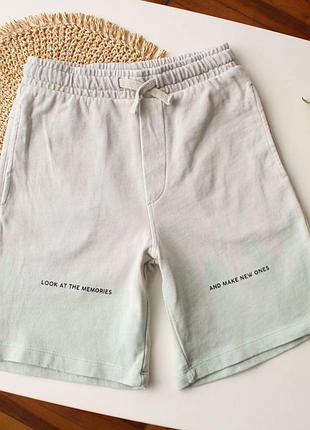 Стильні градієнтні шортики з двонитки zara 8 р