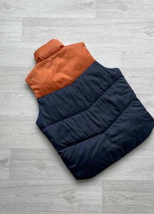 Рухова жилетка diesel fiftyfivedsl down nylon vest orange/blue4 фото