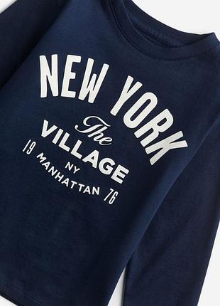 Кофта з написом new york h&m 2