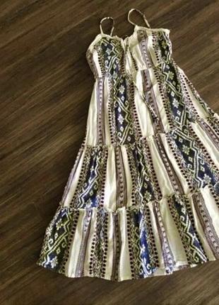 Плаття сарафан коттонове міді2 фото