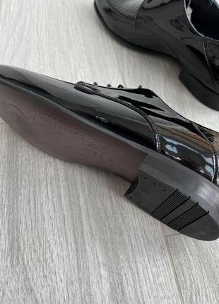 Лакированные дерби-стильная обувь 39 размер3 фото
