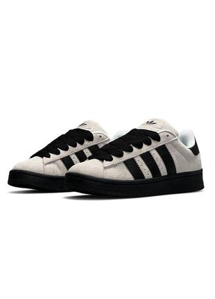 Женские кроссовки adidas campus prm light gray black7 фото