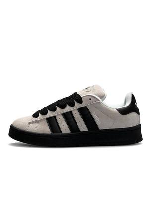 Женские кроссовки adidas campus prm light gray black8 фото