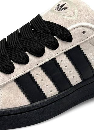 Жіночі кросівки adidas campus prm light gray black2 фото