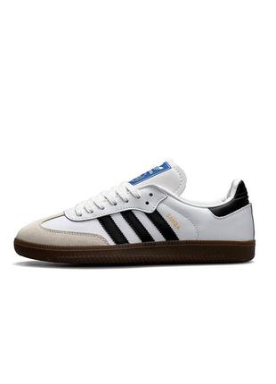 Мужские кеды adidas originals samba white1 фото