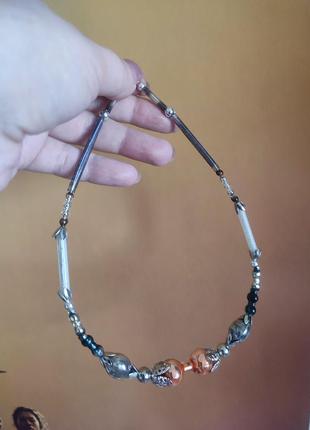 Лускавки украинские ожерелье из дутого стекла нсдуванцы5 фото