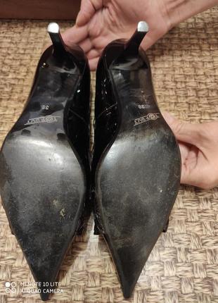Кожаные фирменные женские туфли р.385 фото