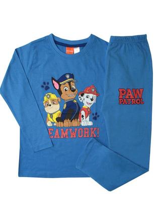 Пижама трикотажная мальчику paw patrol primark1 фото