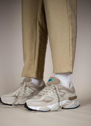 Женские кроссовки new balance 9060 beige4 фото