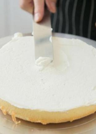 Набор из трех лопаток для крема pancake кухонный шпатель инструменты для украшения торта, кондитерские выпечки2 фото