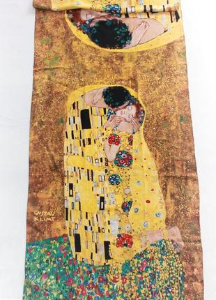 Шовковий шарф картина gustav klimt поцілунок платок