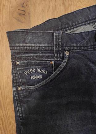 Джинсы мужские синие прямые широкие повседневные pepe jeans london, размер m (w32)3 фото