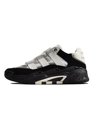 Мужские кроссовки adidas niteball black white