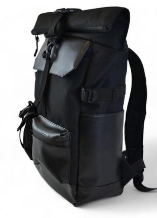 Рюкзак rolltop мужской женский для путешествий и ноутбука, роллтоп большой для города9 фото