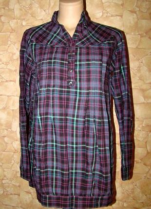 Новая котоновая клетчатая рубашка 24colours (р.40)