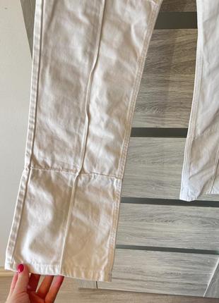 Білі нові прямі джинси zara в стилі печворк patchwork5 фото