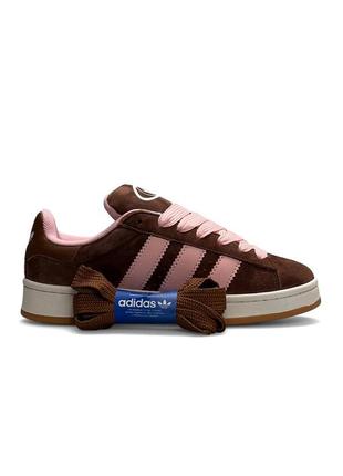 Женские кроссовки adidas campus prm brown pink  🔝качество оригинала aaa+  🔘артикул b2226 🔥дроп цена -9 фото