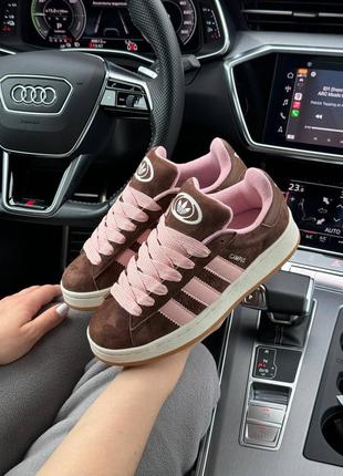 Женские кроссовки adidas campus prm brown pink  🔝качество оригинала aaa+  🔘артикул b2226 🔥дроп цена -1 фото