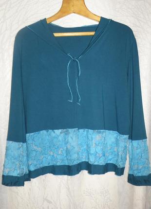 Кофточка с капюшоном р.52-54 на высокую