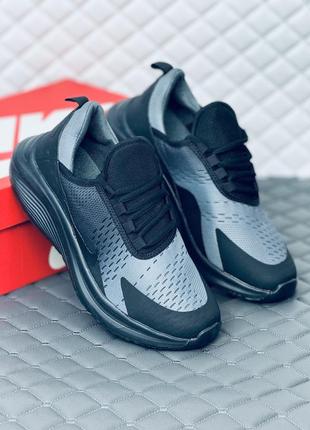 Кросівки чоловічі весняні nike air max 270 black-grey кросовки найк 2704 фото