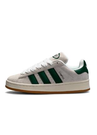 Женские кроссовки adidas campus prm gray green7 фото