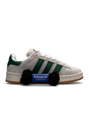 Женские кроссовки adidas campus prm gray green8 фото