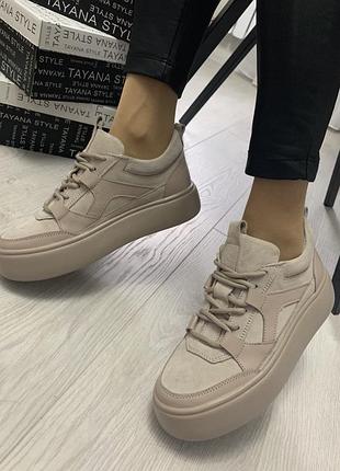 Кеды женские, демисезонные,замша