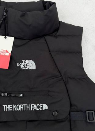 🔥жилетка the north face, черная-зеленая, мужская!!️2 фото