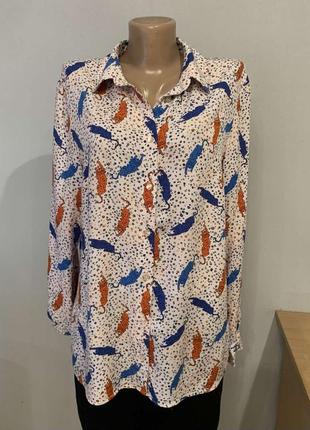 Стильна брендова блузка,принт леопарди4 фото
