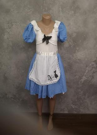Карнавальный костюм алиса в стране чудес м платье дисней disney 44 хелоуин хэлоуин косплей маскарад карнавал