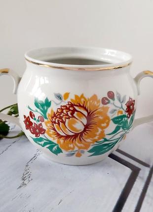 Винтажная сахарница фарфор ссср