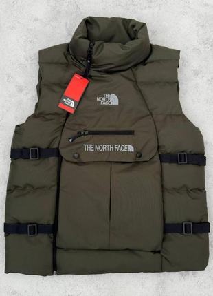 Жилет в стиле the north face мужской черный/хаки
