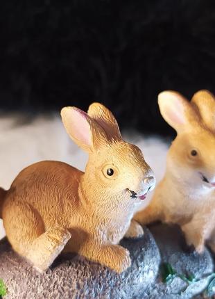 Великдень декор пасхальний фігурка зайчик кролик5 фото