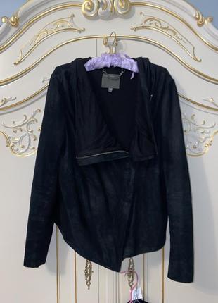 Оригинал шкіряна чудова куртка muubaa 100% козячої шкіри в стилі helmut lang6 фото