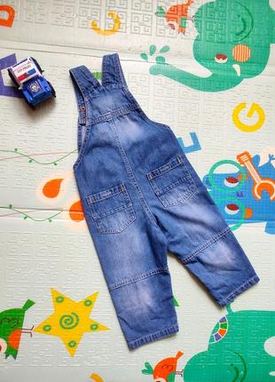 Комбинезон джинсовый для мальчика lupilu 80 р,2 фото