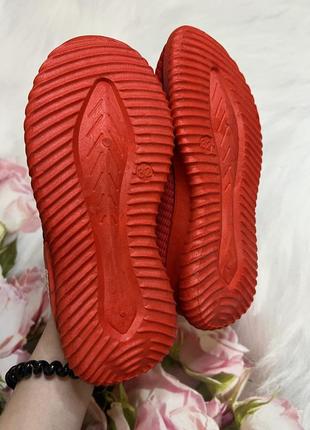 Текстильні кросівки червоні кросівки макасіни дитячі капці на весну5 фото